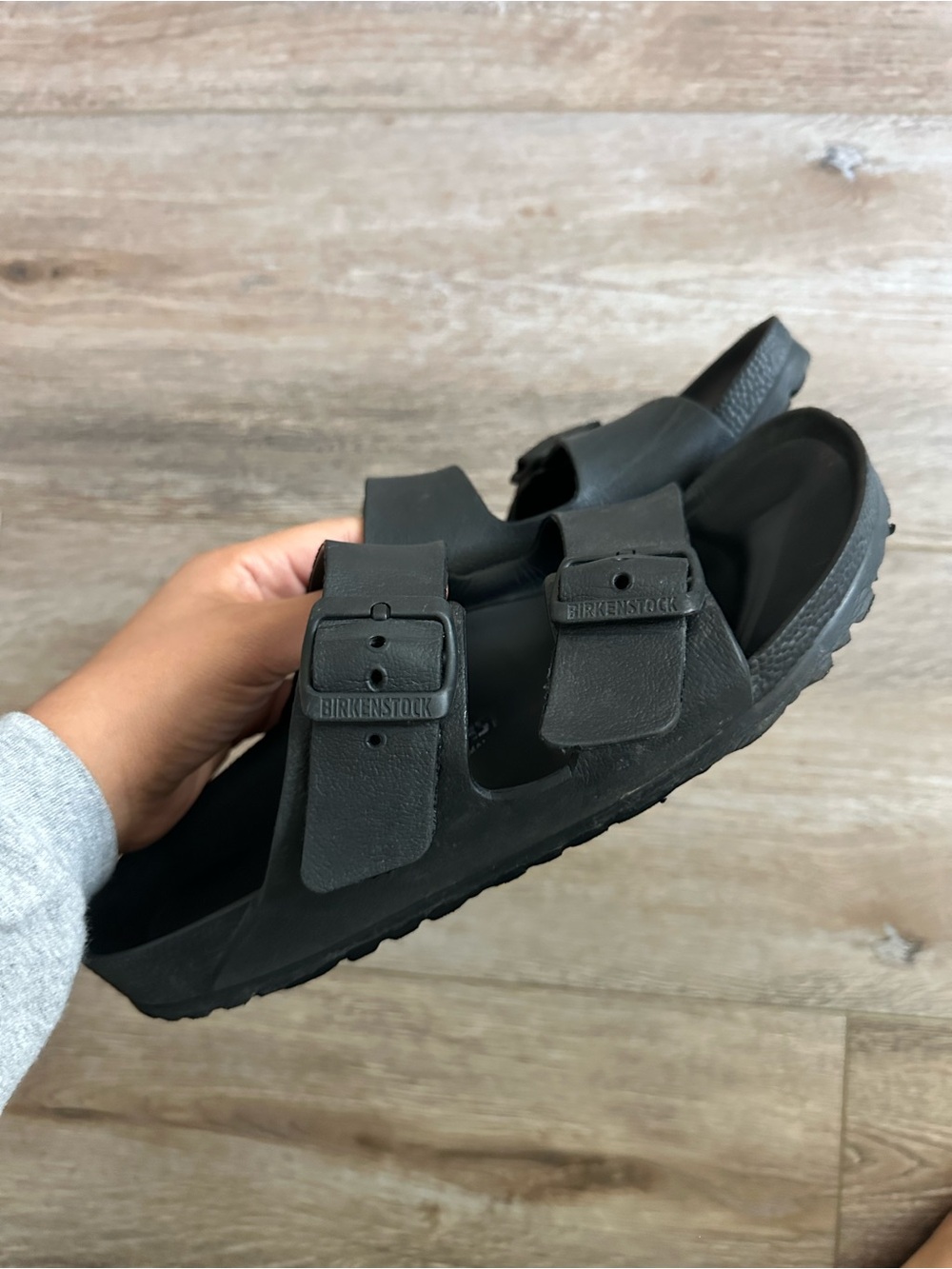 Birkenstock Black EVA Arizona Two-Strap Sandals - Picture 2 of 2